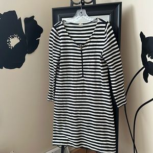 Jcrew 100% stripped dress size small